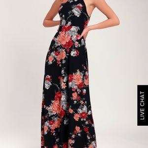 Brand new with tags black floral dress